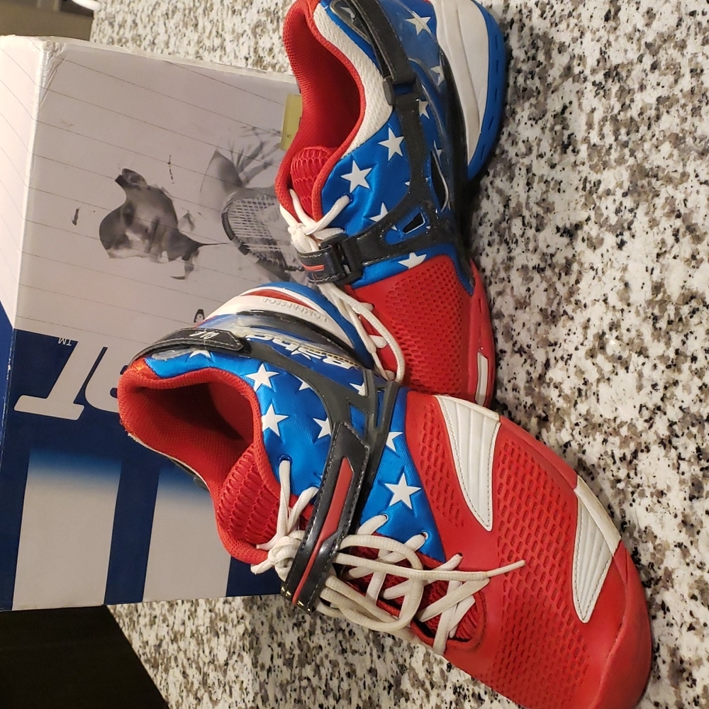 Andy Roddick Babolat USA flag shoes